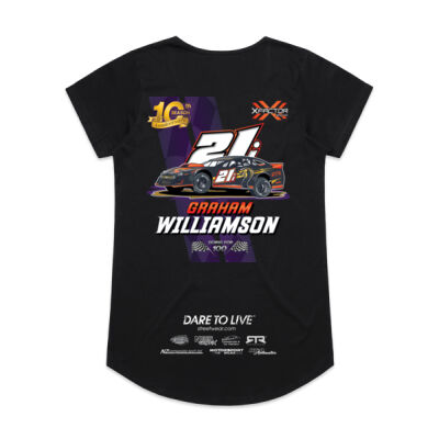 X Factor Racing 10th Anniversary - Women's Official Sponsors Tee Thumbnail